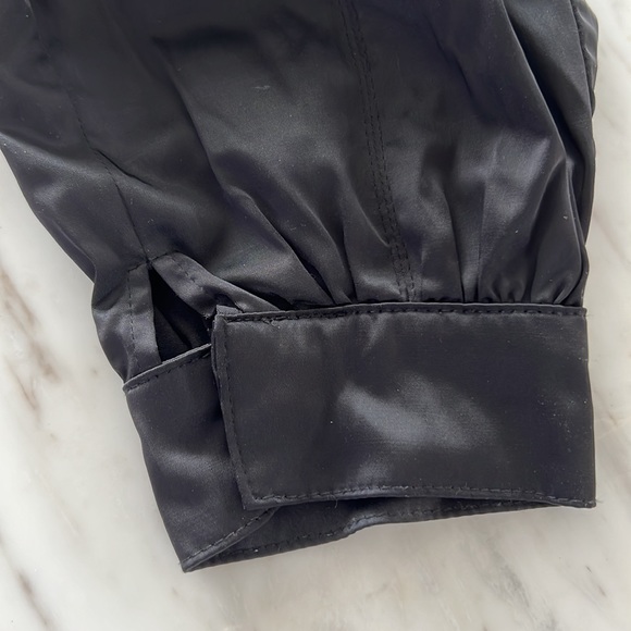 ZARA stylish SILKY BLACK CARGO PANTS - Trousers - Picture 7 of 8